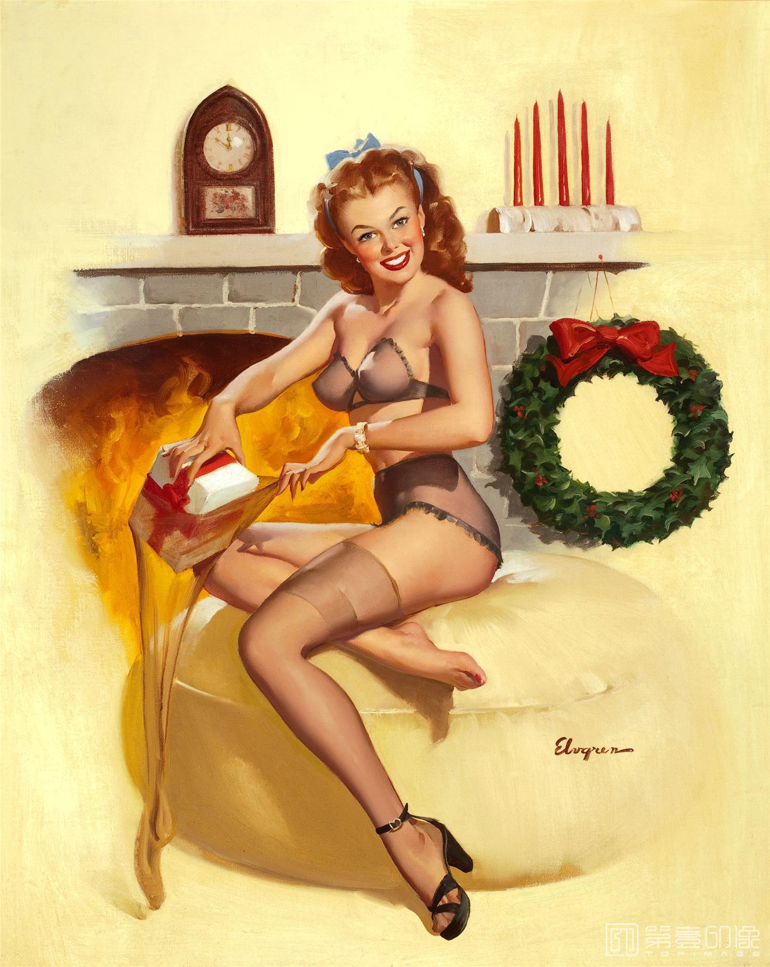 油画-吉尔·艾尔夫格雷恩 Gil Elvgren 作品集-164